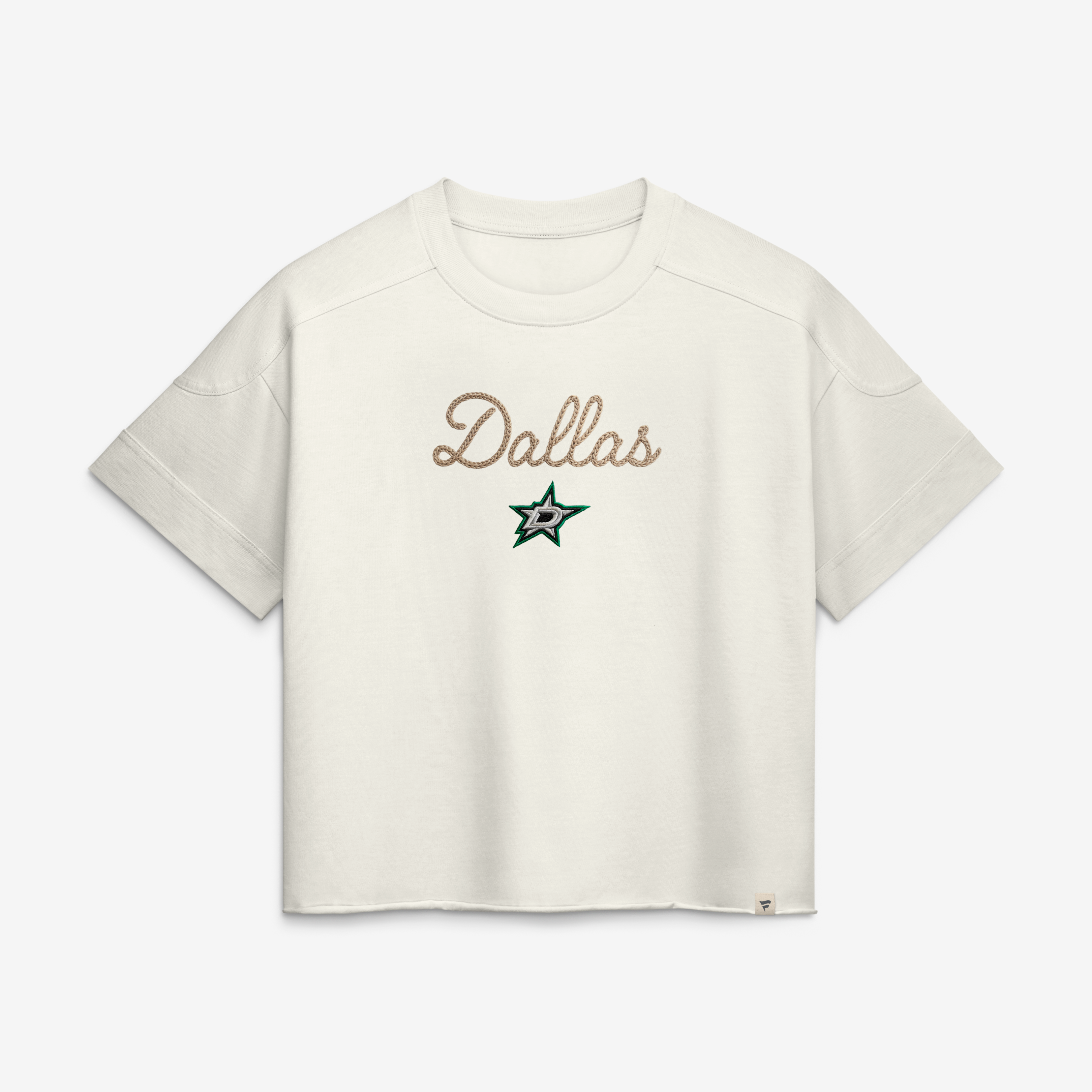 Haut à coutures chaîne crème Fanatics Dallas Stars pour femme