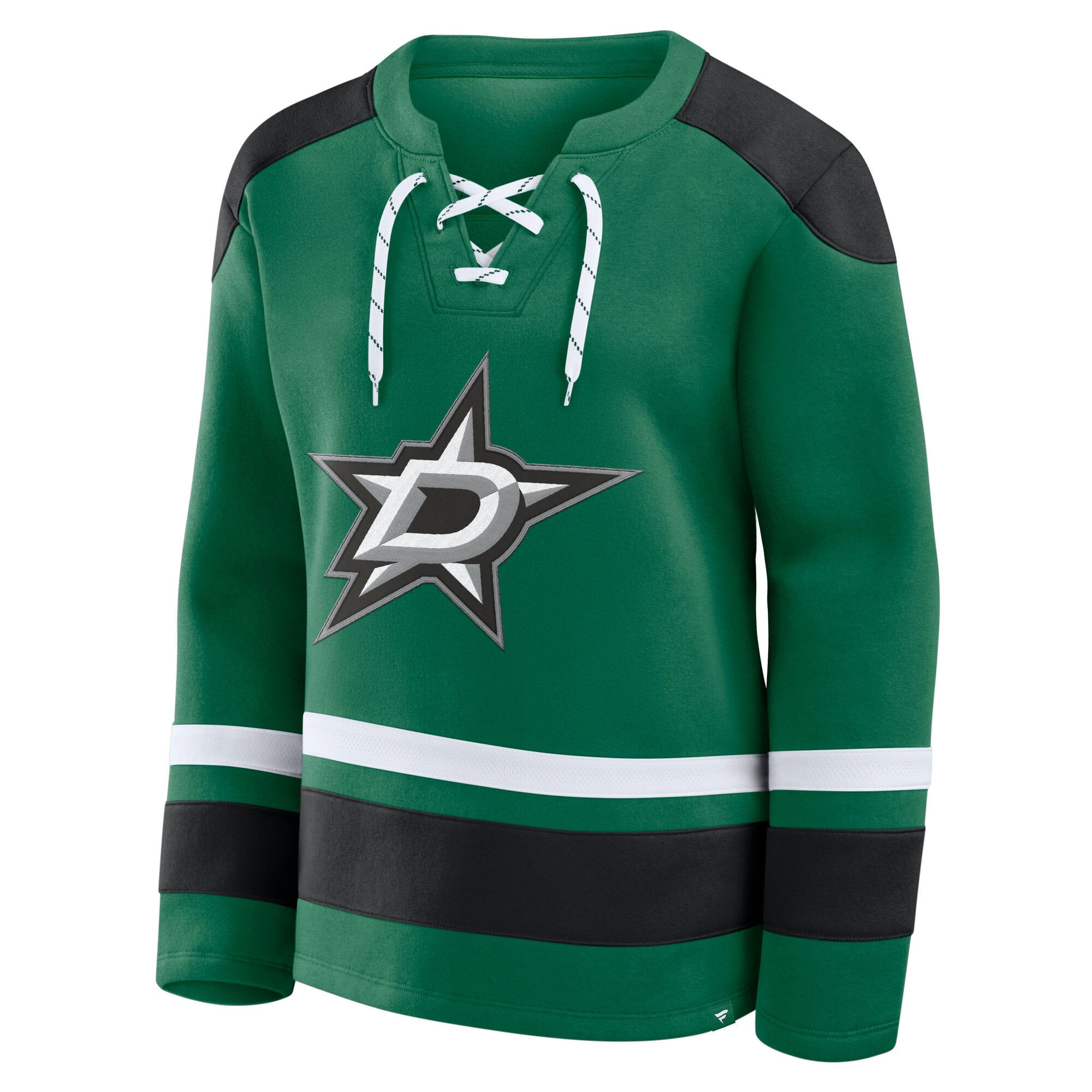 Sweat-shirt à manches longues et lacets Fanatics Green Dallas Stars Icing pour femme