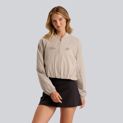 Women's Dallas Stars lululemon Downtown Tan Breezily Bomber Jacket