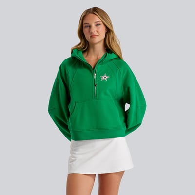 Women's Dallas Stars lululemon Gully Green Scuba Oversized Half-Zip Hoodie