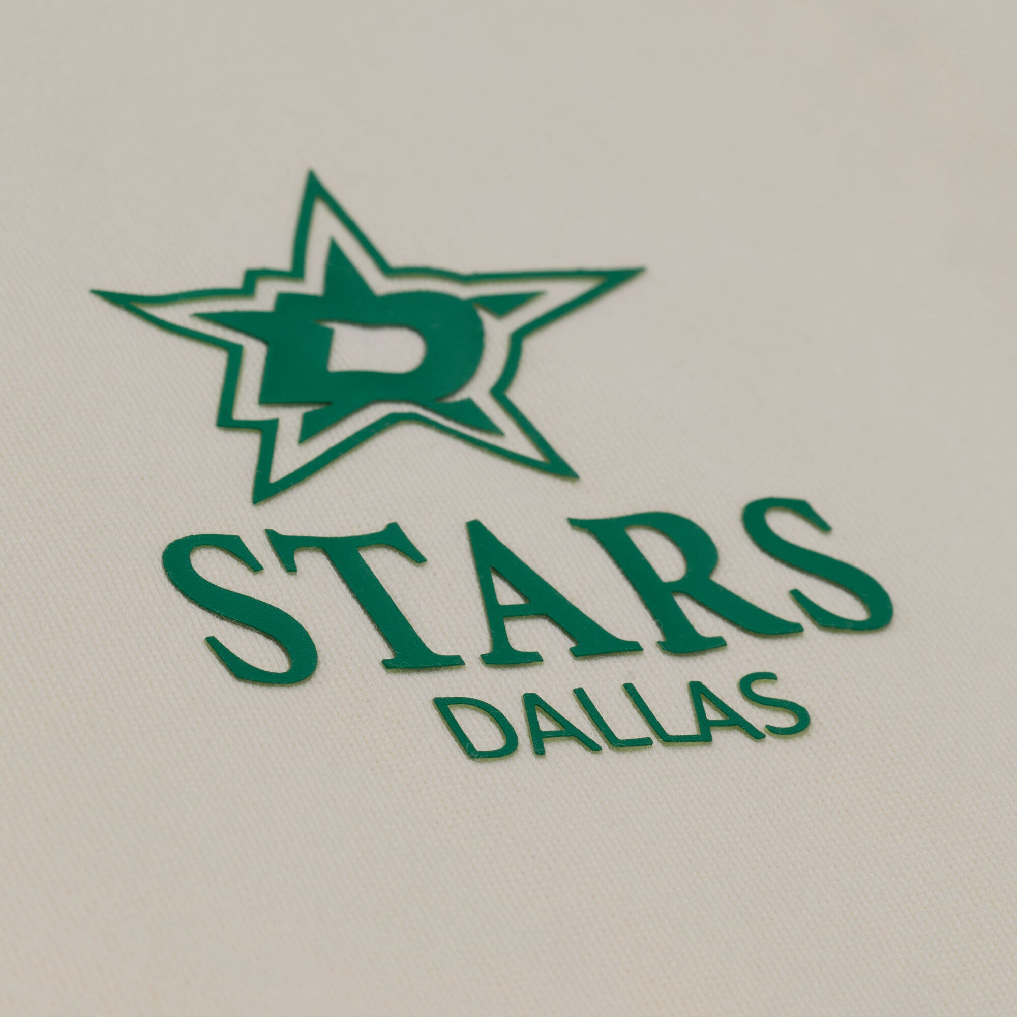 Women's Mitchell & Ness Cream Dallas Stars Core Essentials Sweatshirt