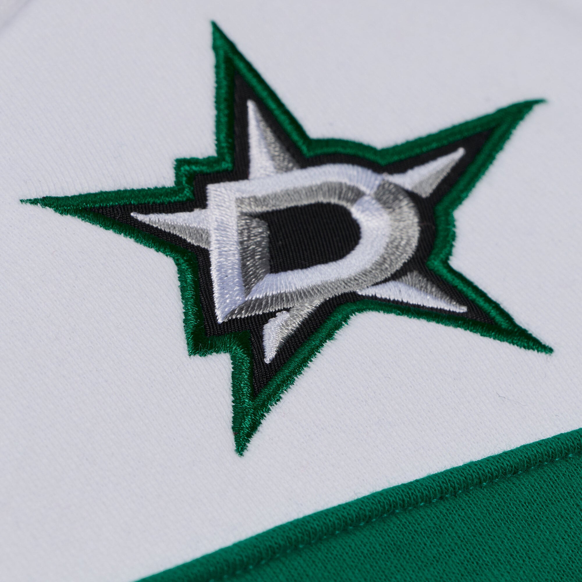Women's Mitchell & Ness  White/Black Dallas Stars Head Coach Hoodie