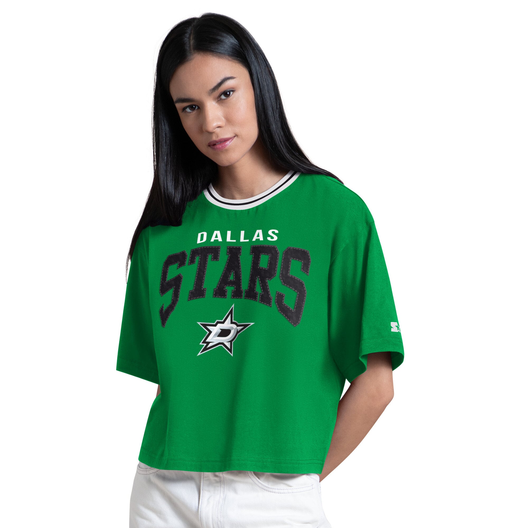 T-shirt court Starter Kelly Green Dallas Stars Ace pour femmes