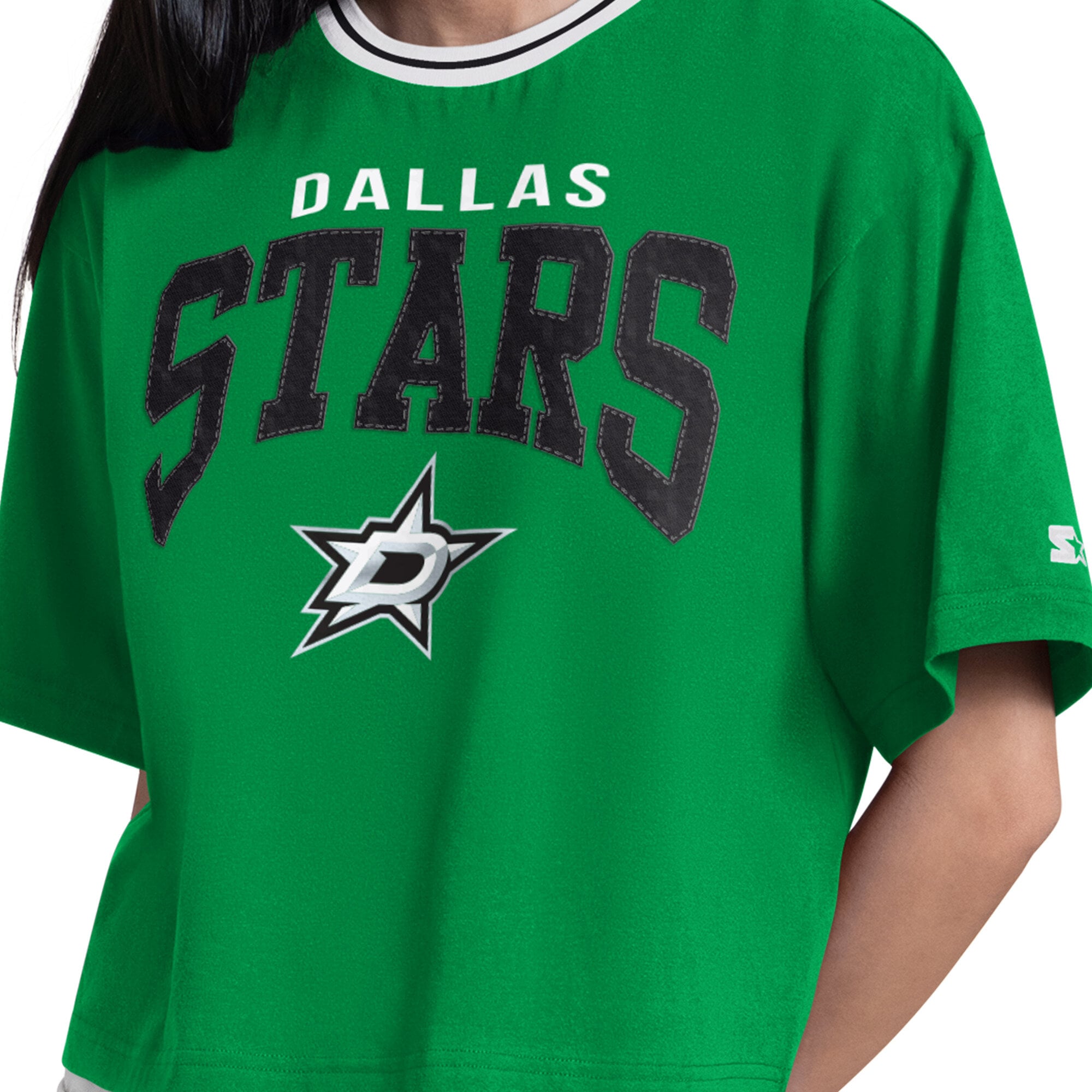 T-shirt court Starter Kelly Green Dallas Stars Ace pour femmes