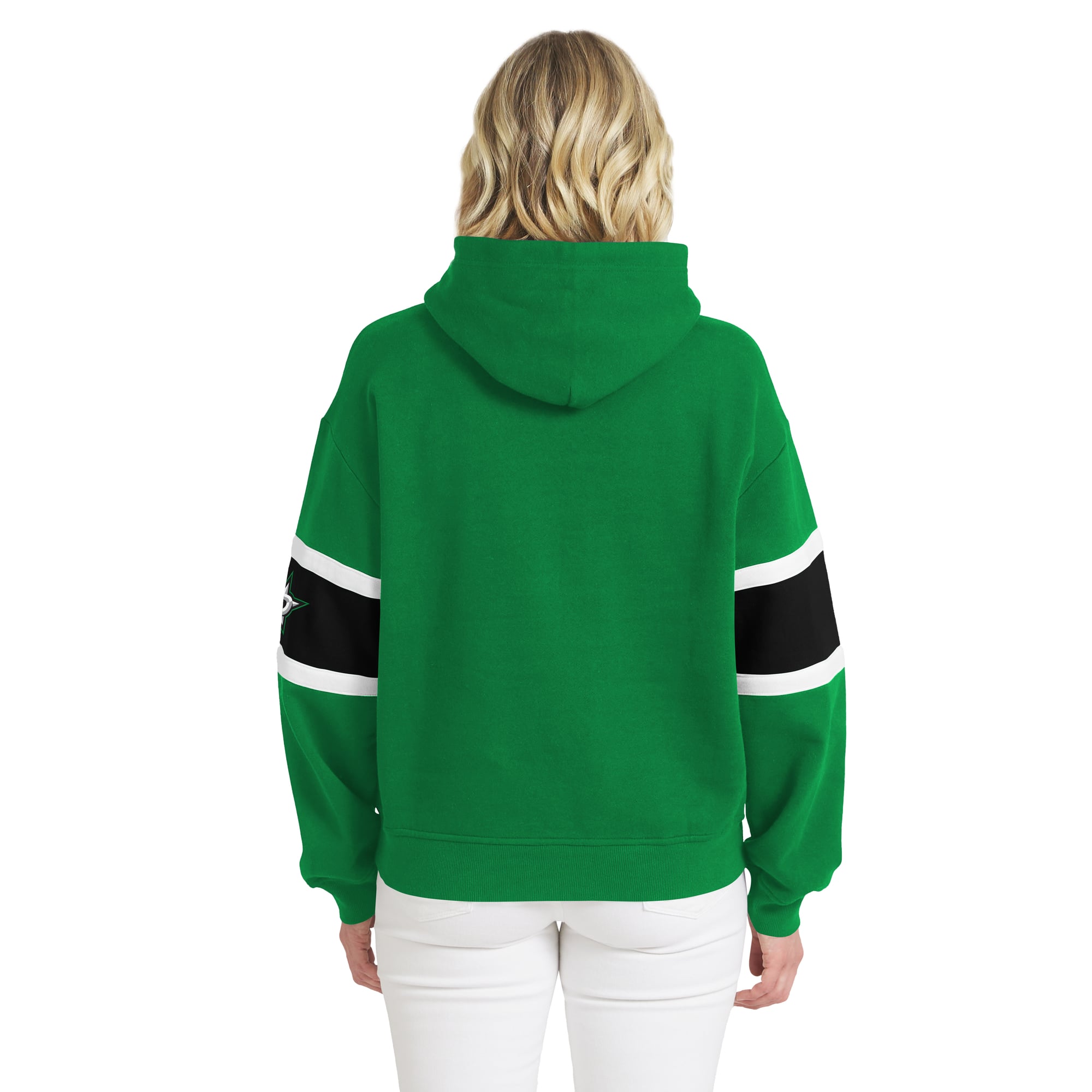 Sweat à capuche rayé Kelly Green Dallas Stars pour femme de la marque WEAR by Erin Andrews