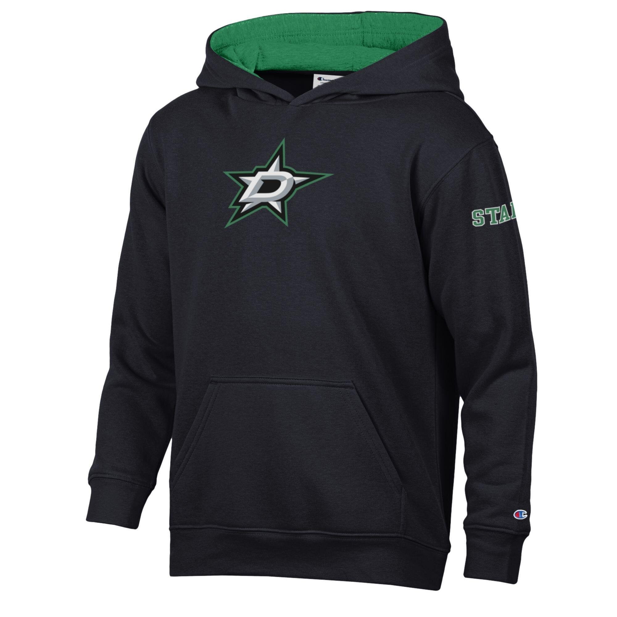 Youth Champion  Black Dallas Stars Fleece Hoodie