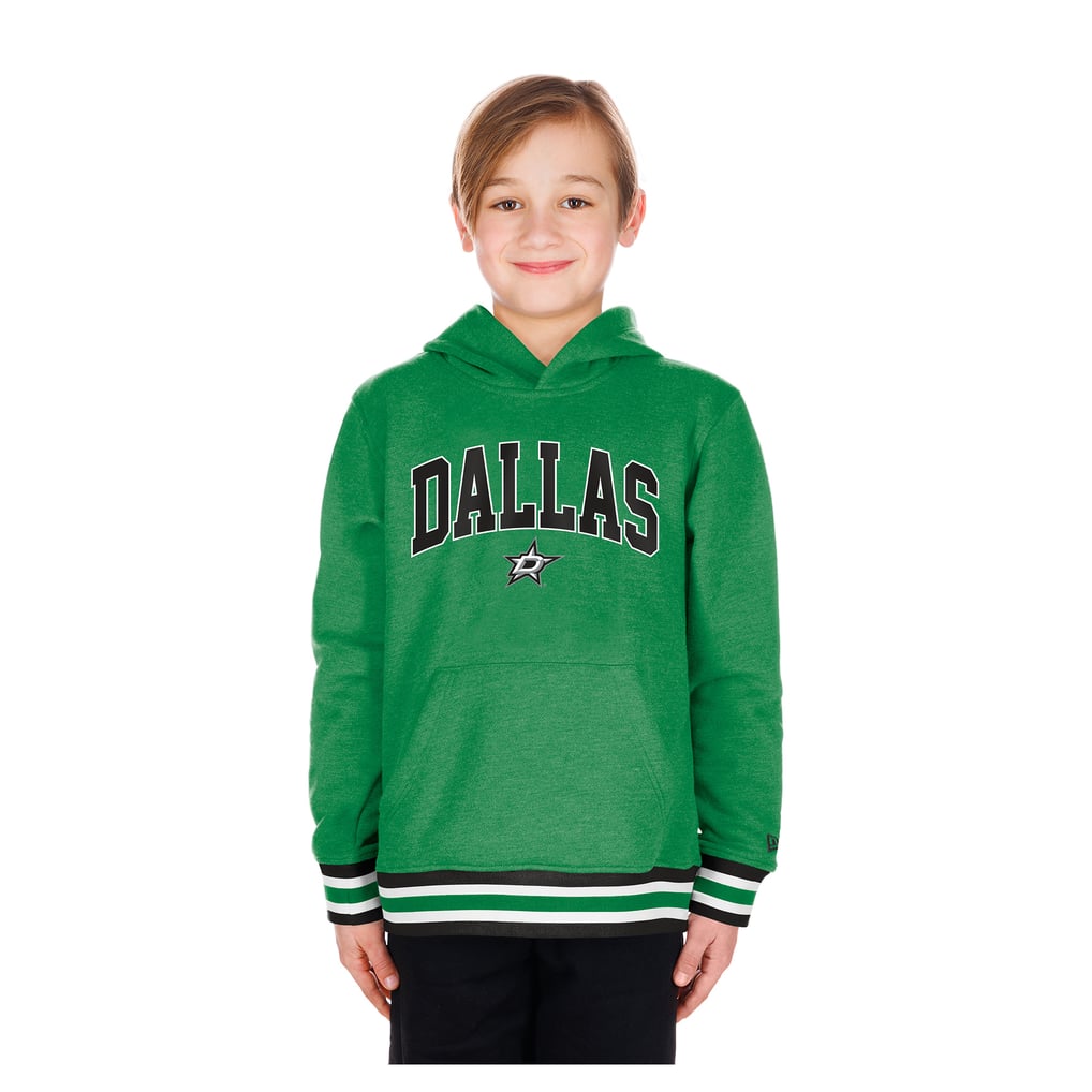 Youth Dallas Stars New Era Green Knit Trim Pullover Hoodie
