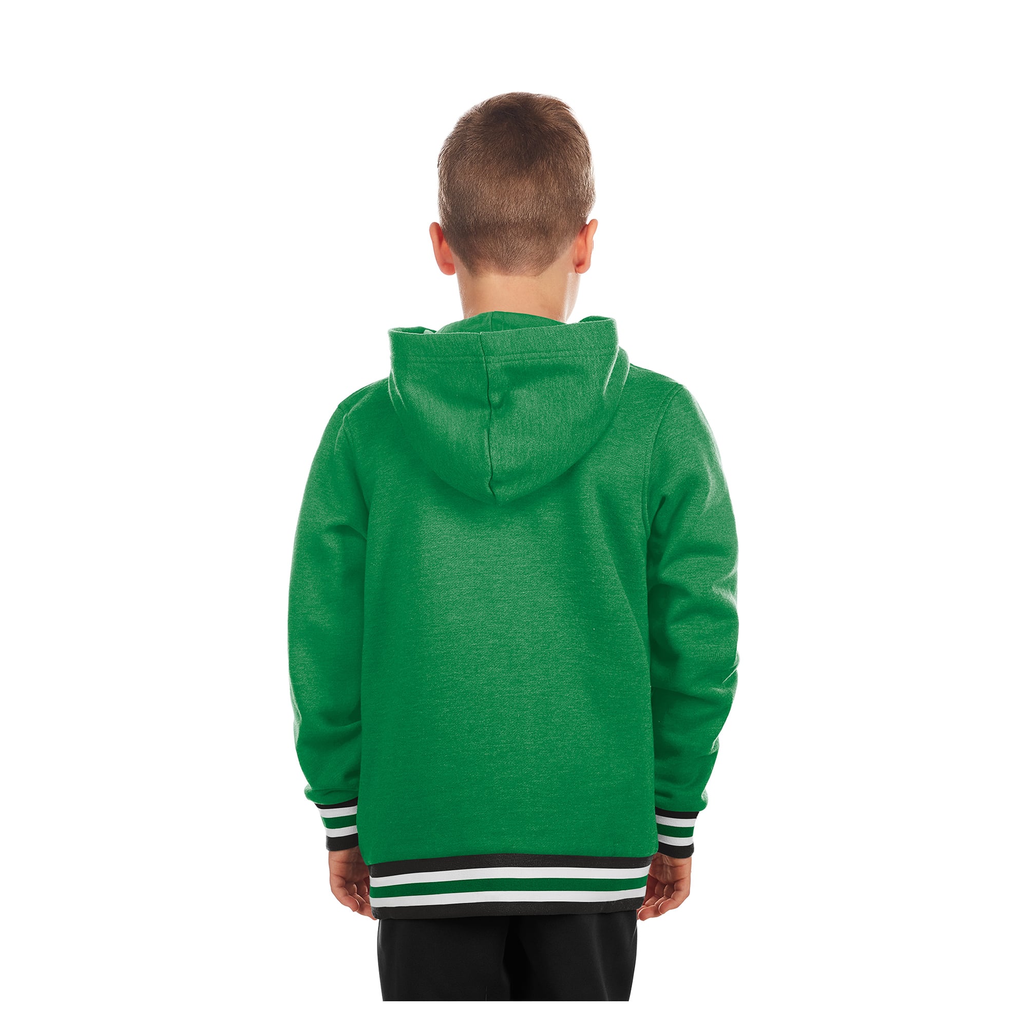 Sweat à capuche New Era vert Dallas Stars pour jeunes, avec bordure en maille.