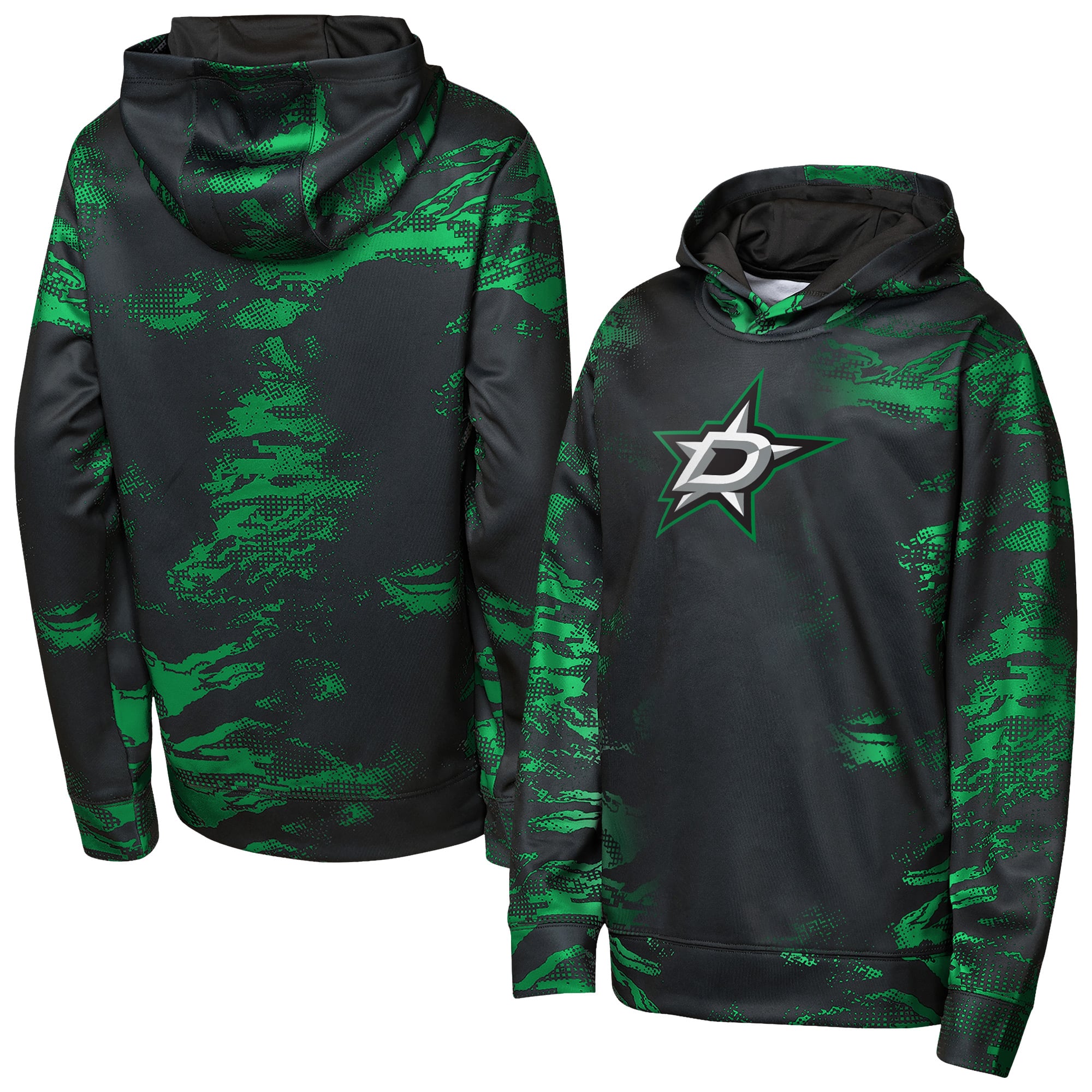 Sweat à capuche noir Youth Outerstuff Dallas Stars Team Dynamics