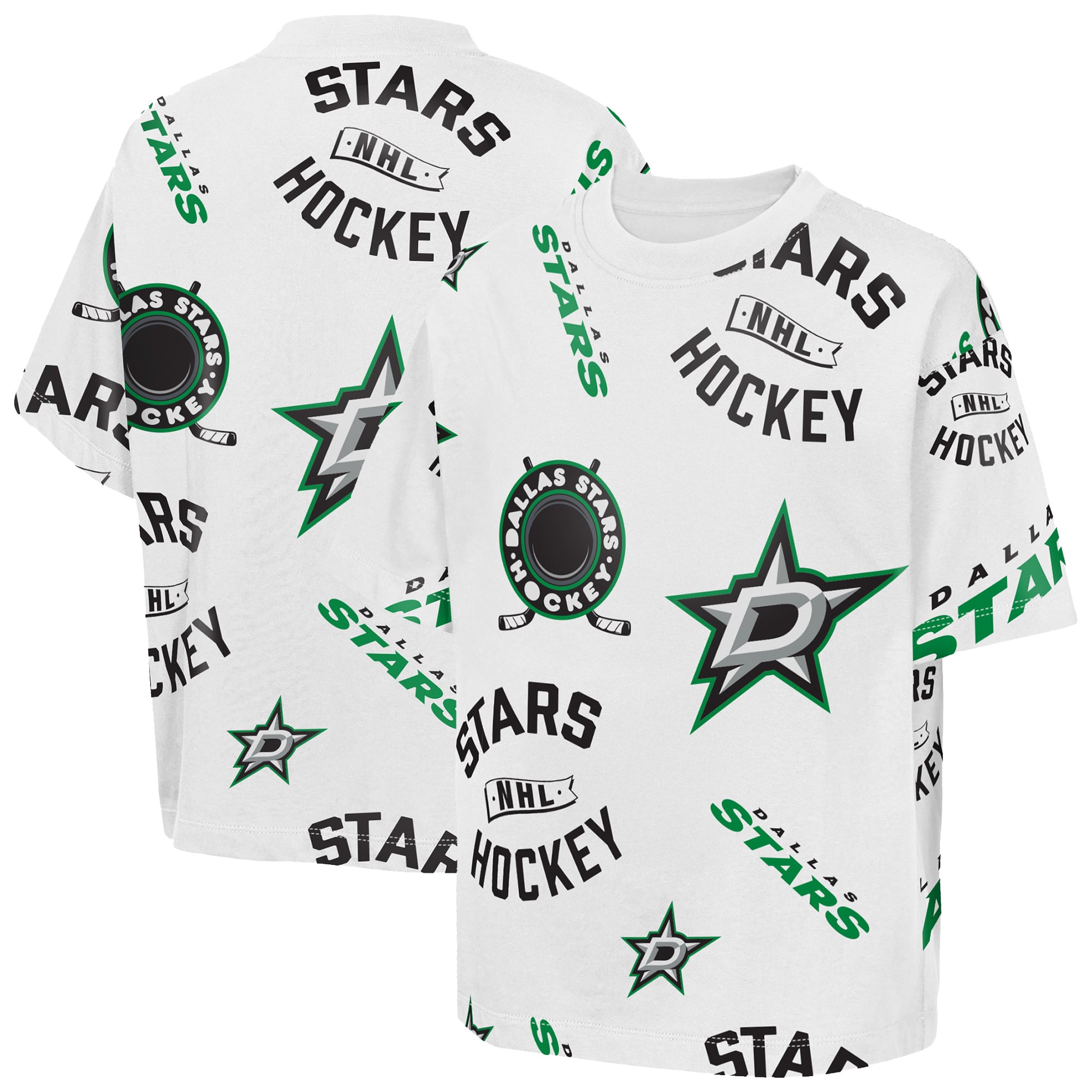 T-shirt blanc Outerstuff pour jeunes Dallas Stars Unstoppable Elevated