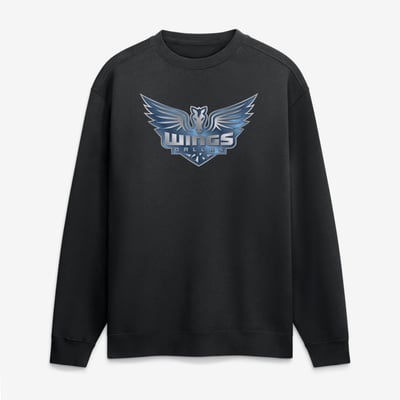Dallas Wings  Metallic Mascot Sweatshirt - Black