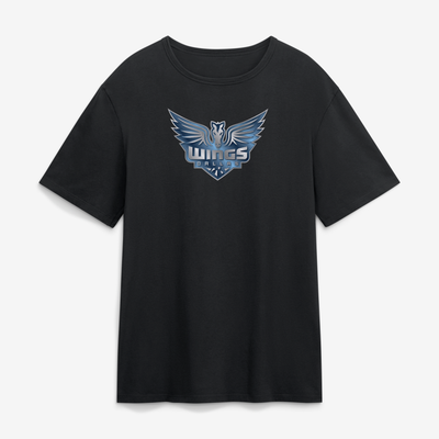 Dallas Wings  Metallic Mascot T-Shirt - Black