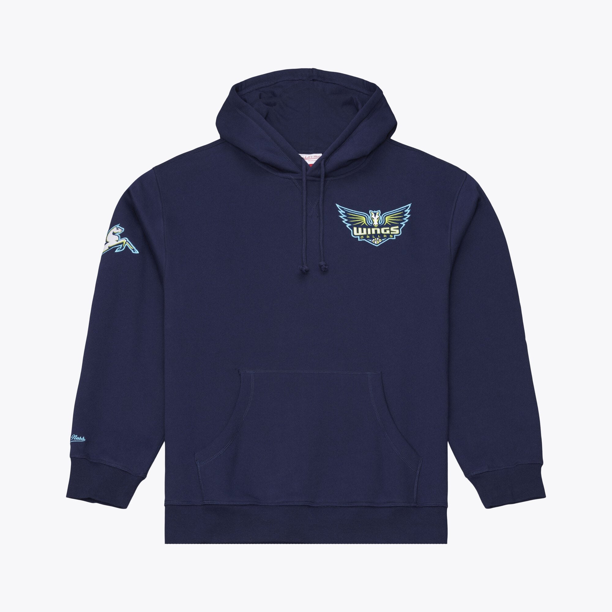 Men's Mitchell & Ness Navy Dallas Wings Fleece Hoodie
