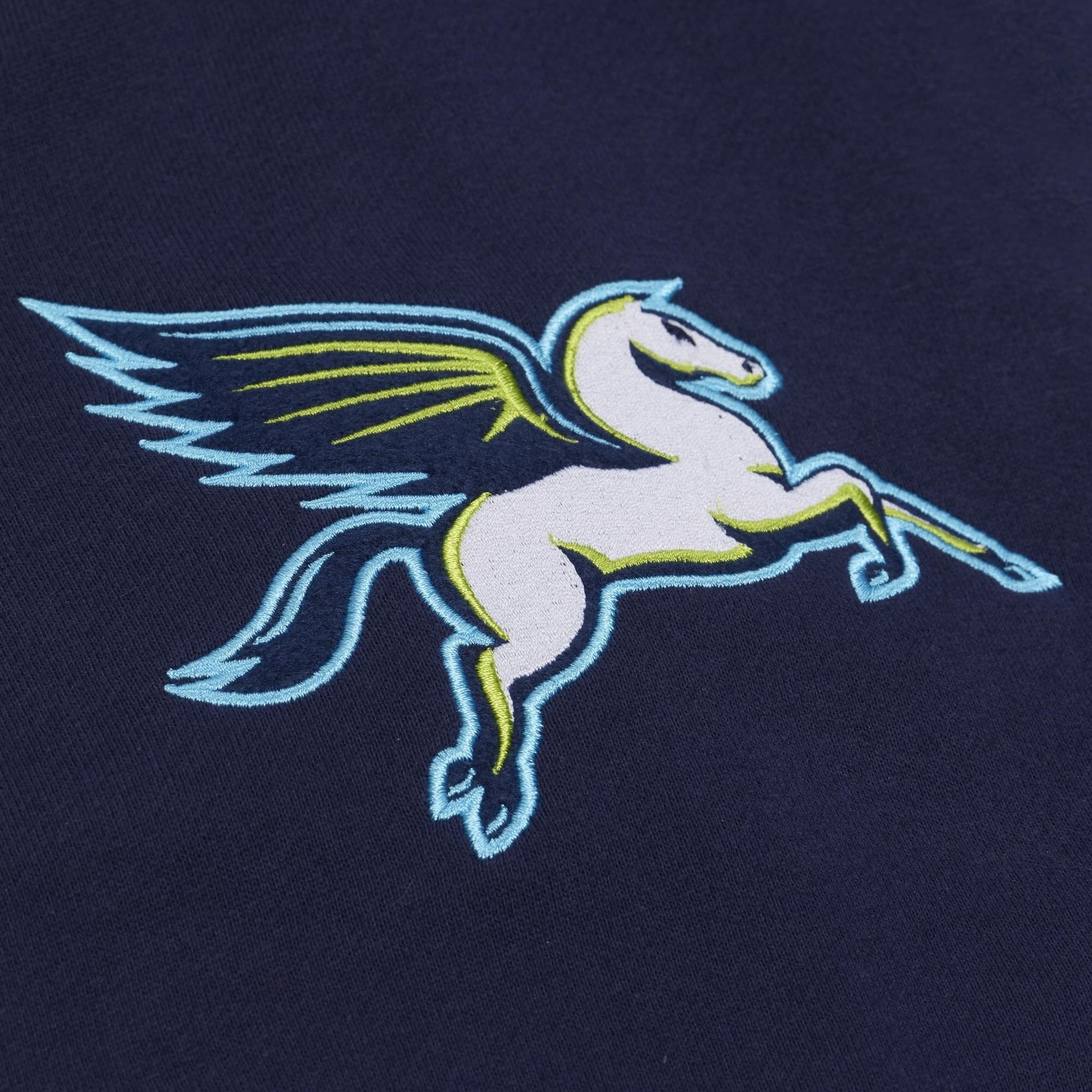 Men's Mitchell & Ness Navy Dallas Wings Fleece Hoodie