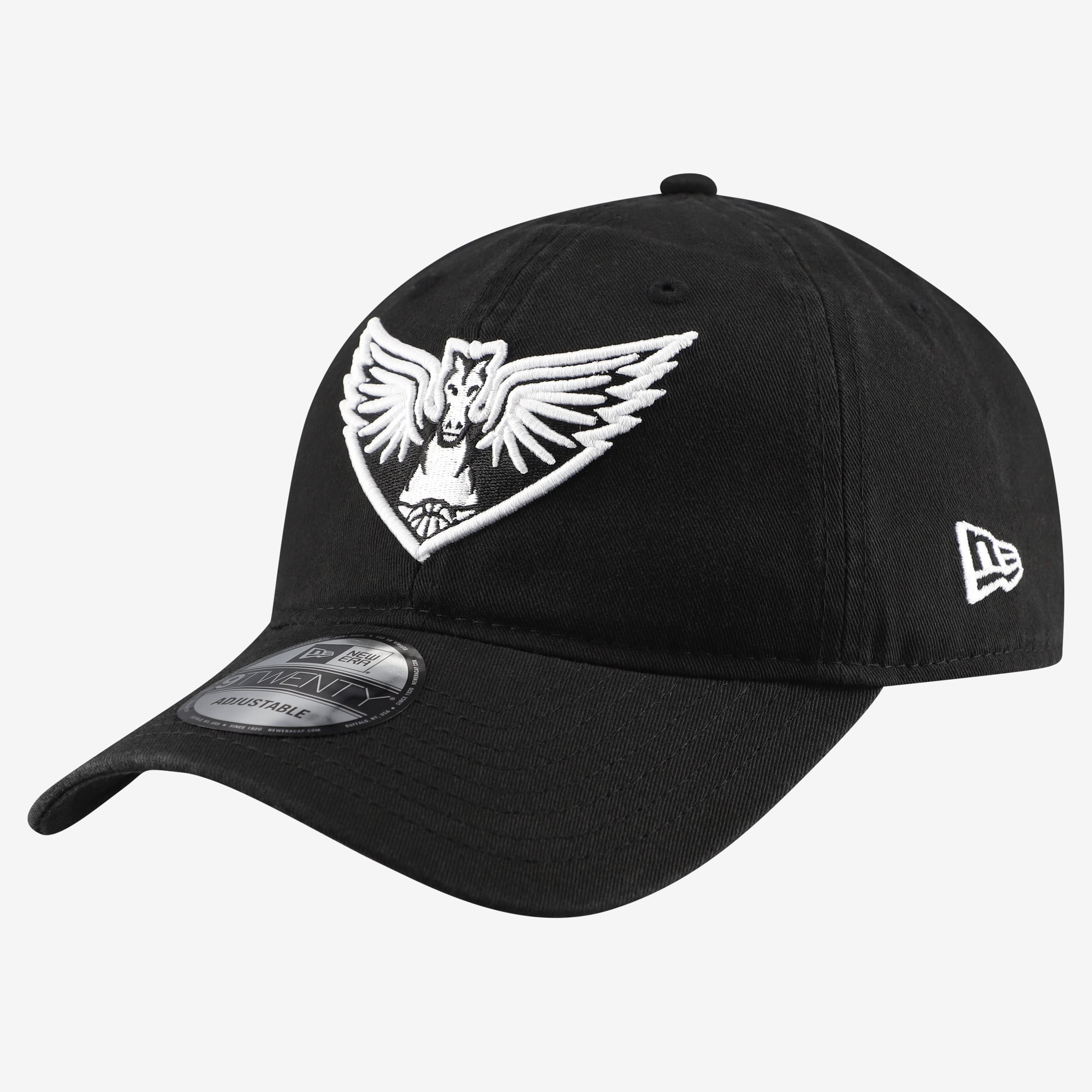 Casquette ajustable New Era Dallas Wings 9TWENTY noire pour homme