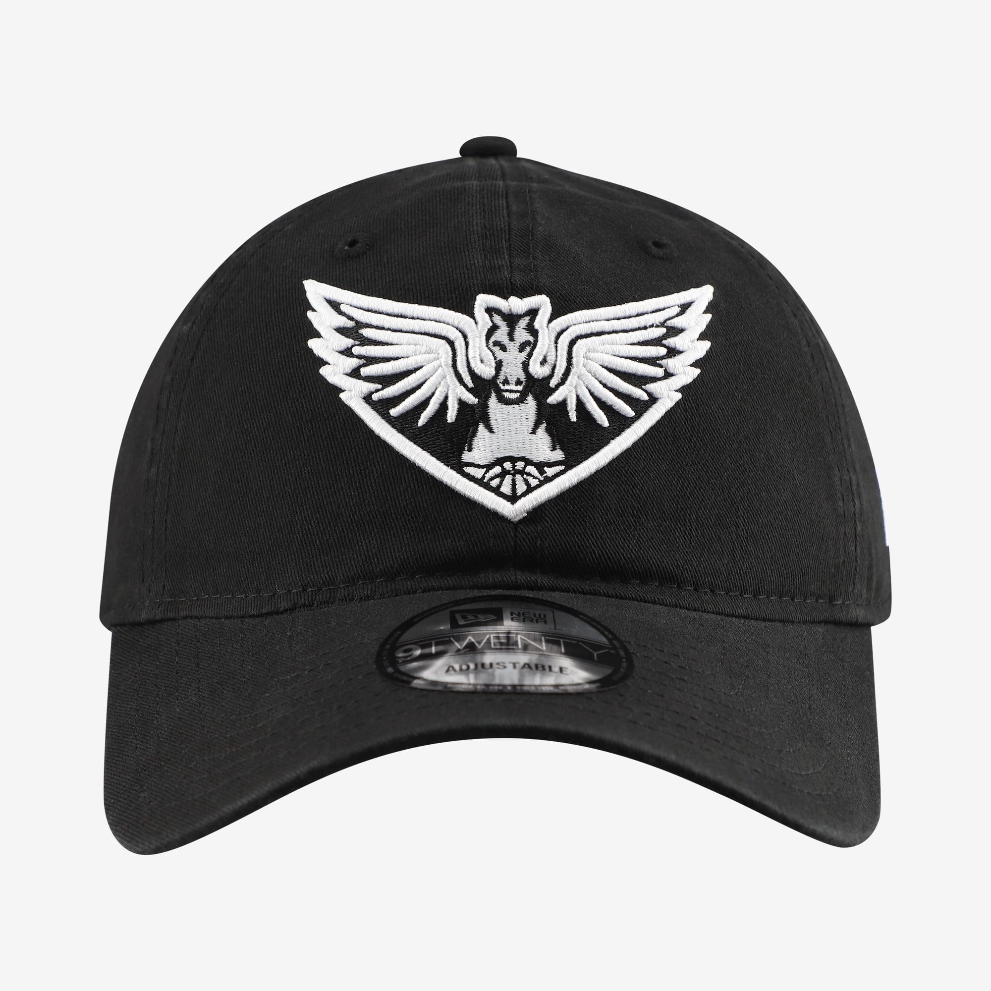 Casquette ajustable New Era Dallas Wings 9TWENTY noire pour homme