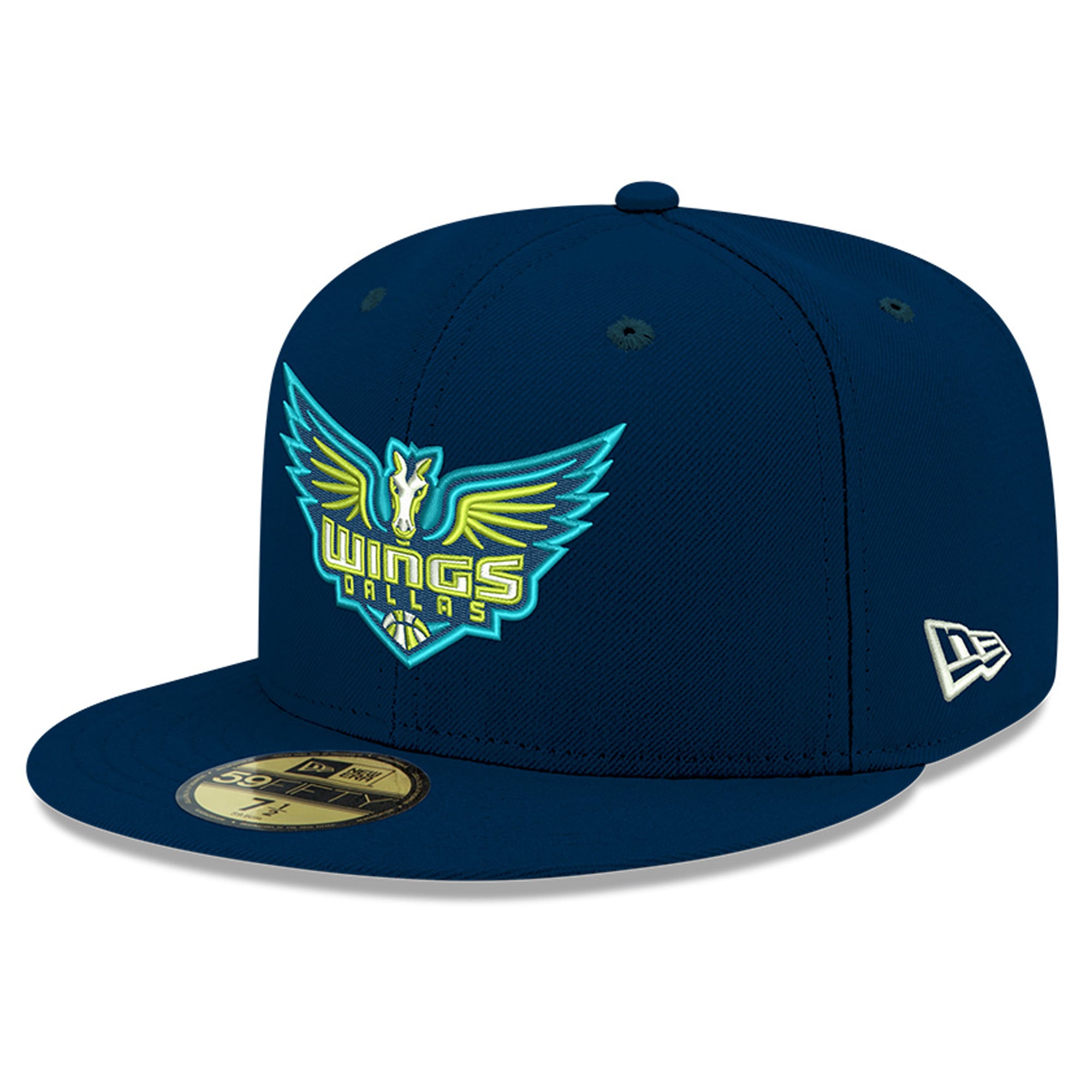 Casquette ajustée New Era bleue Dallas Wings Team 59FIFTY pour homme