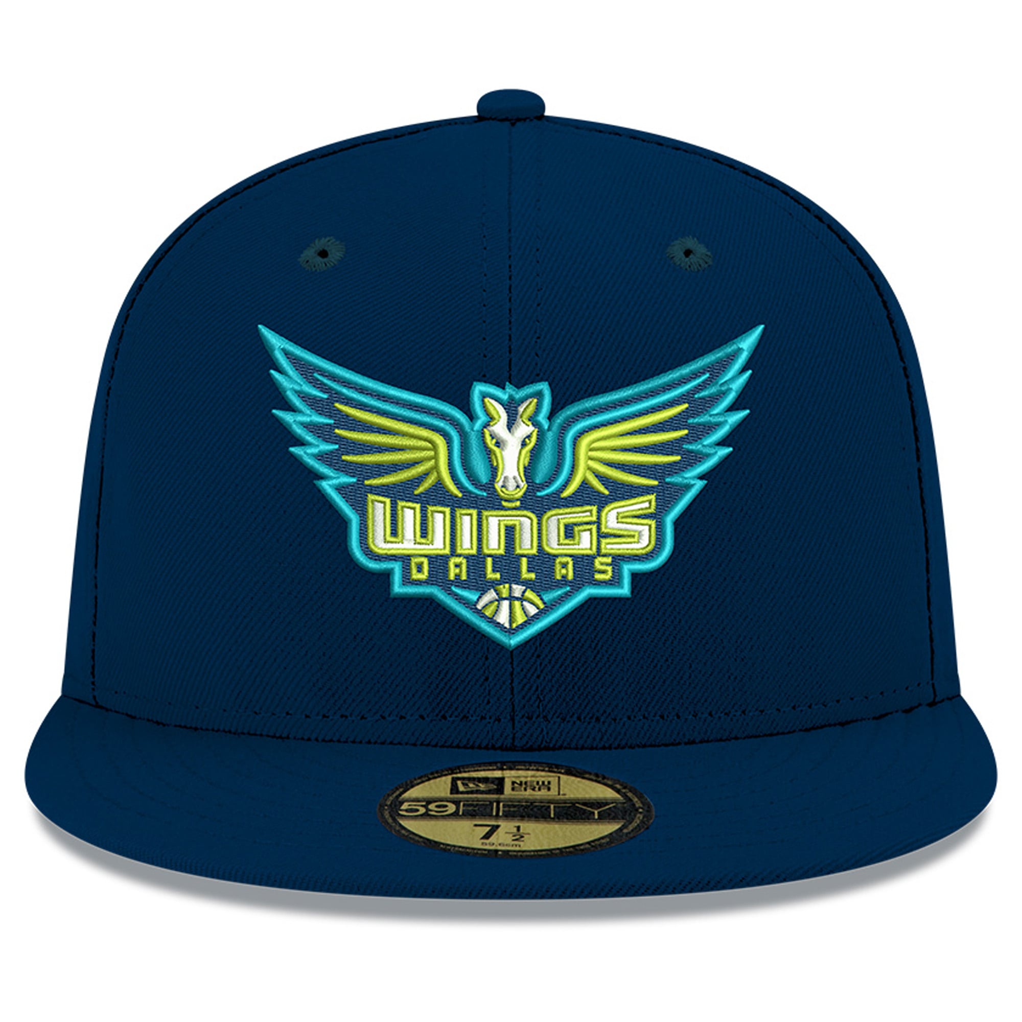 Casquette ajustée New Era bleue Dallas Wings Team 59FIFTY pour homme