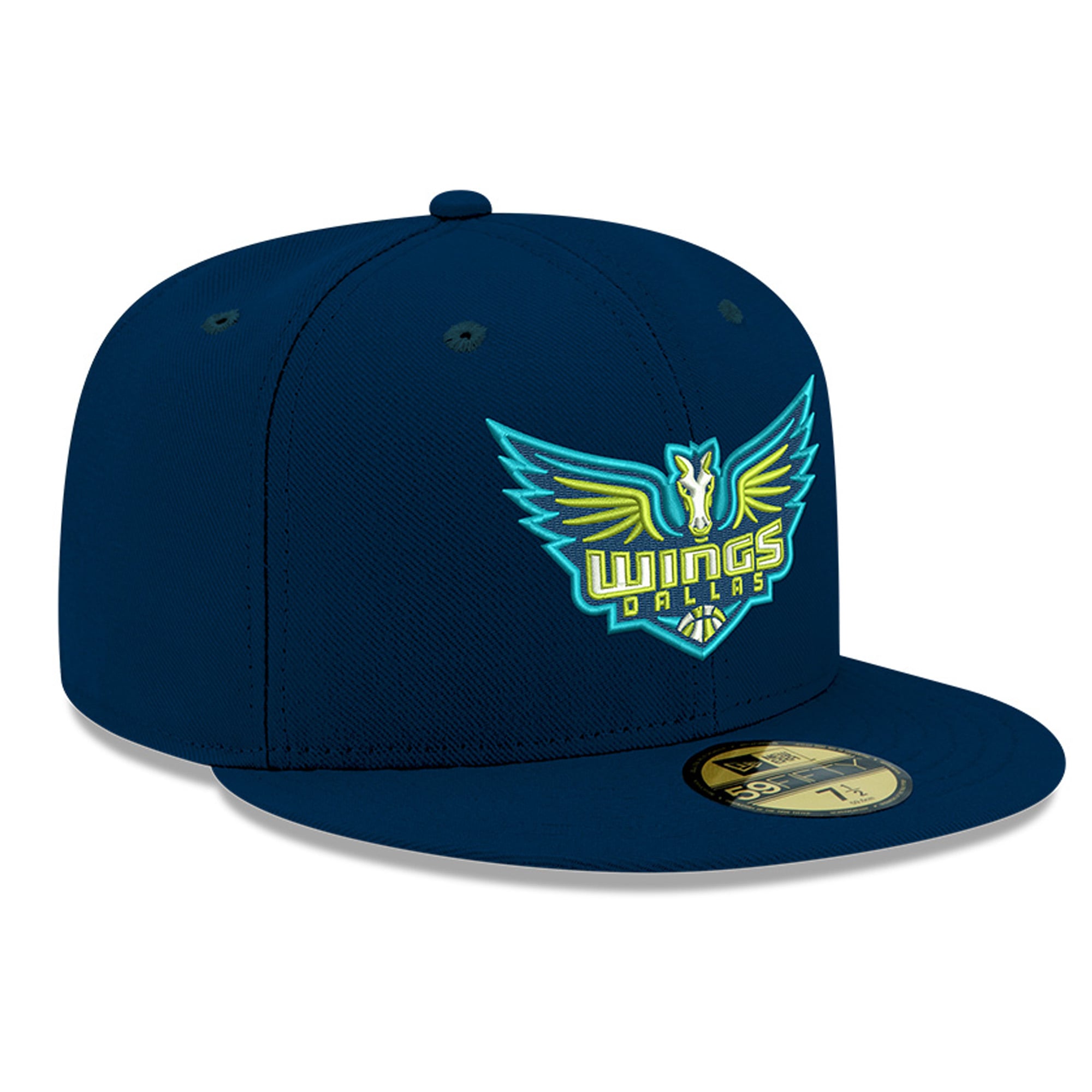 Casquette ajustée New Era bleue Dallas Wings Team 59FIFTY pour homme