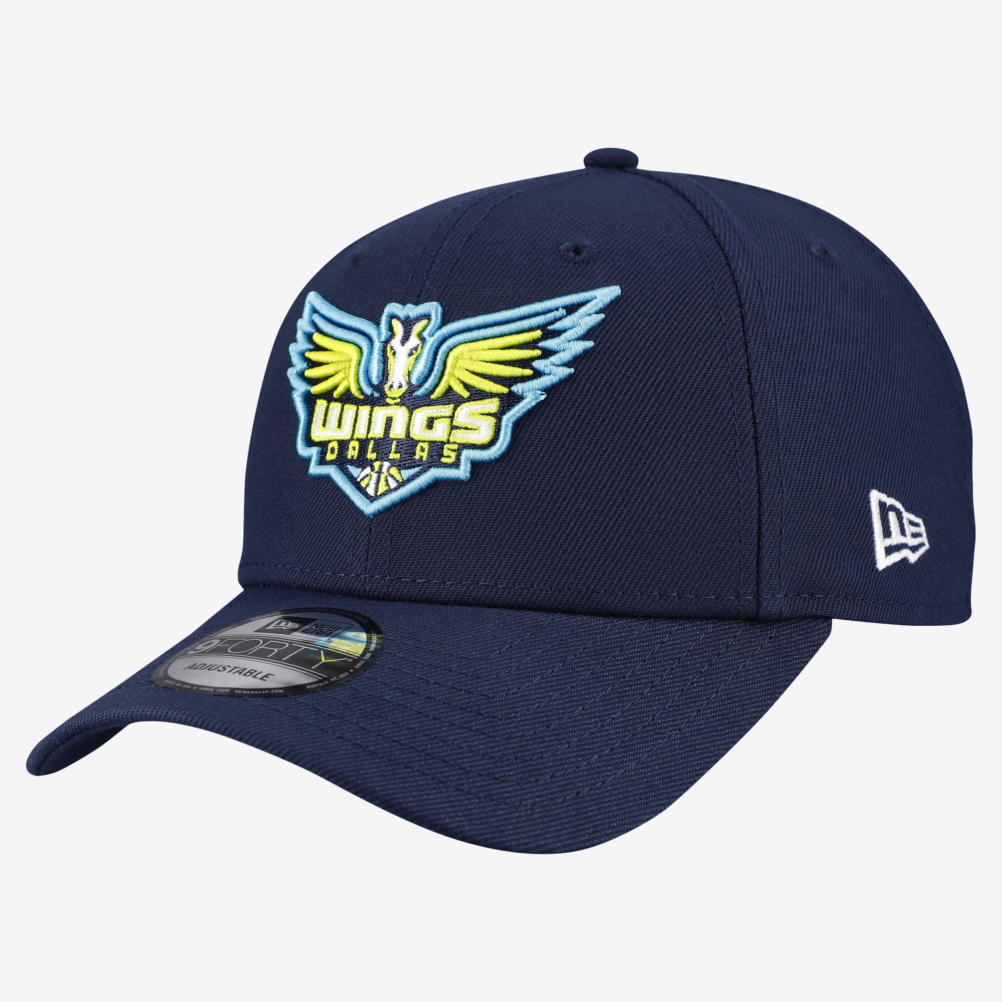 Casquette ajustable New Era bleu marine Dallas Wings Team 9FORTY pour homme