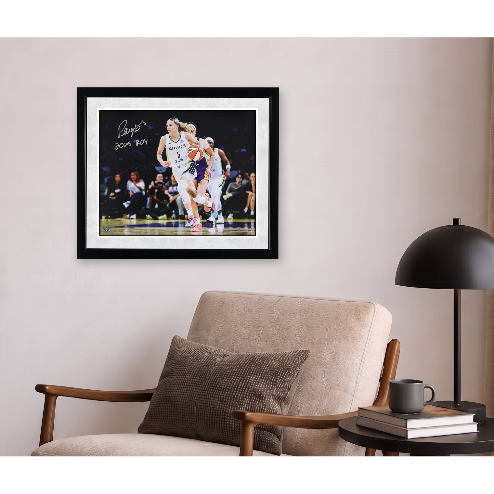 Paige Bueckers Dallas Wings Autographed 16" x 20" Dribbling Photograph with "2025 ROY" Inscription