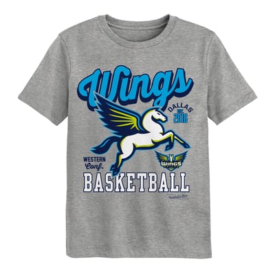  Dallas Wings Mitchell & Ness Preschool That Girl T-Shirt - Heather Gray