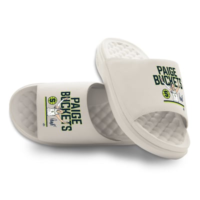 Paige Bueckers Dallas Wings ISlide Unisex Buckets Combo Motive Slide Sandals - Cream