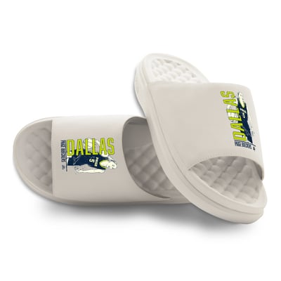 Paige Bueckers Dallas Wings ISlide Unisex Dallas Combo Motive Slide Sandals - Cream
