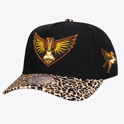  Dallas Wings Mitchell & Ness Unisex Cheetah Pro Snapback Hat - Black