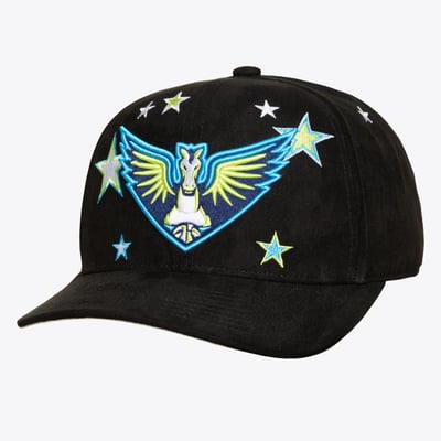  Dallas Wings Mitchell & Ness Unisex Star Splash Pro Snapback Hat - Black