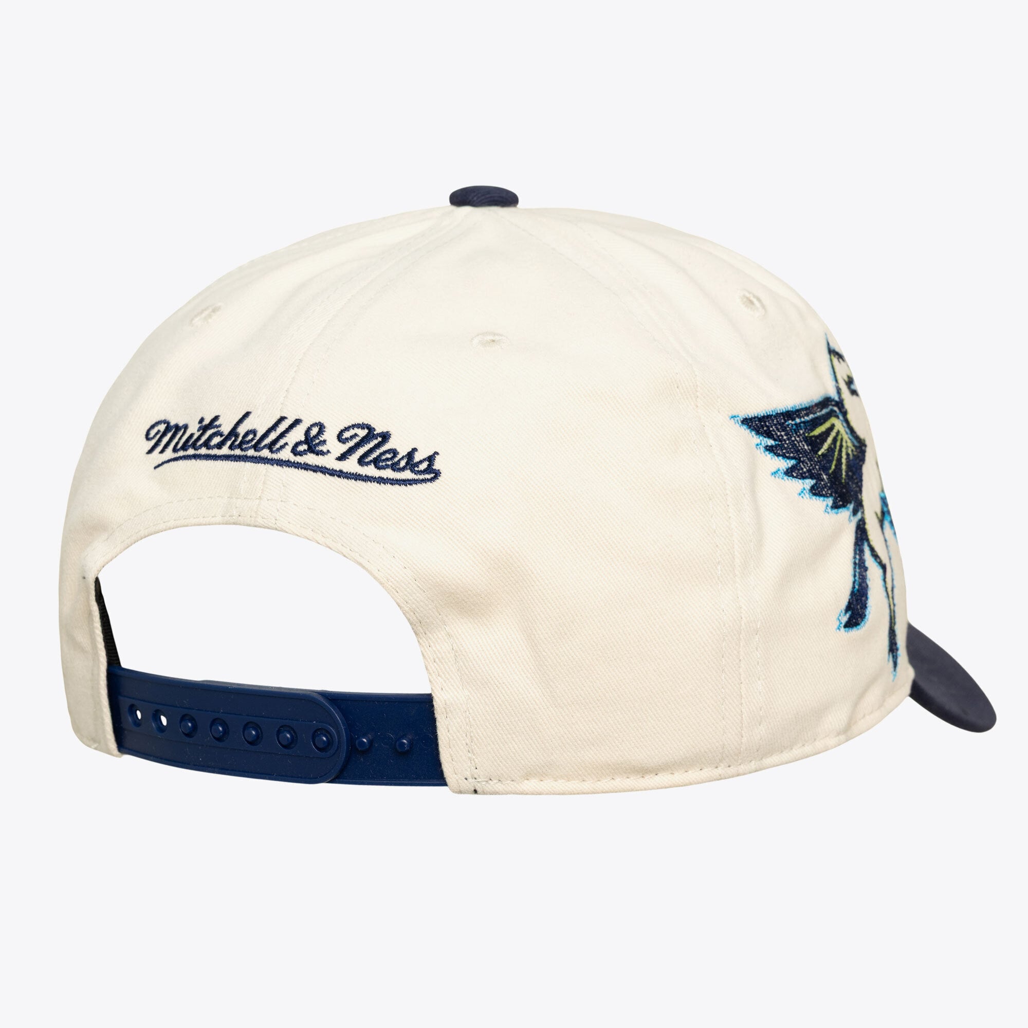 Unisex Mitchell & Ness Cream Dallas Wings Big Time Pro Crown Snapback Hat