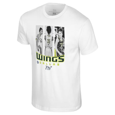 Azzi Fudd Dallas Wings Stadium Essentials Unisex Team Player Hustle T-Shirt - White