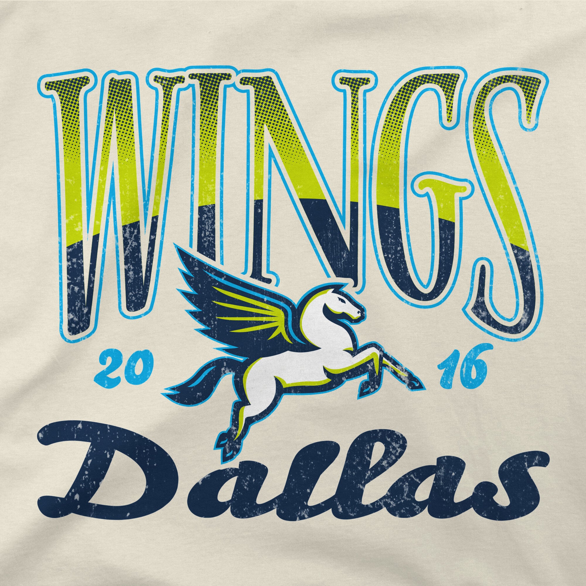 Unisex Stadium Essentials Natural Dallas Wings Sky High T-Shirt