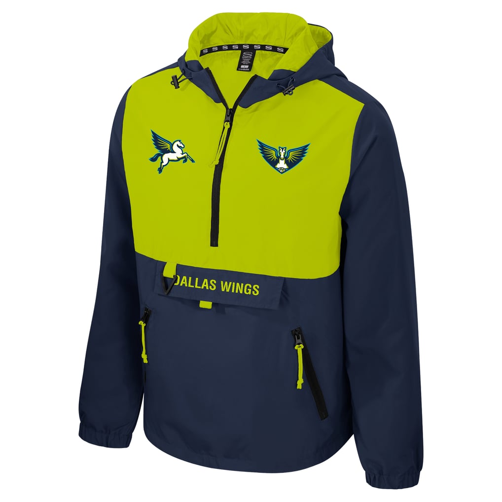 Veste unisexe Dallas Wings Stadium Essentials Legends Challenger à quart de zip - Bleu marine/Vert