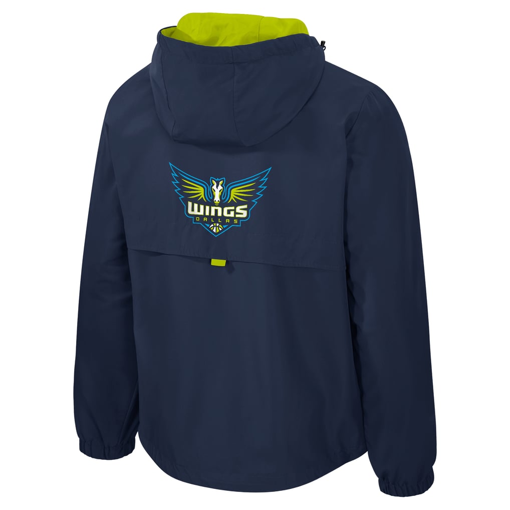 Veste unisexe Dallas Wings Stadium Essentials Legends Challenger à quart de zip - Bleu marine/Vert
