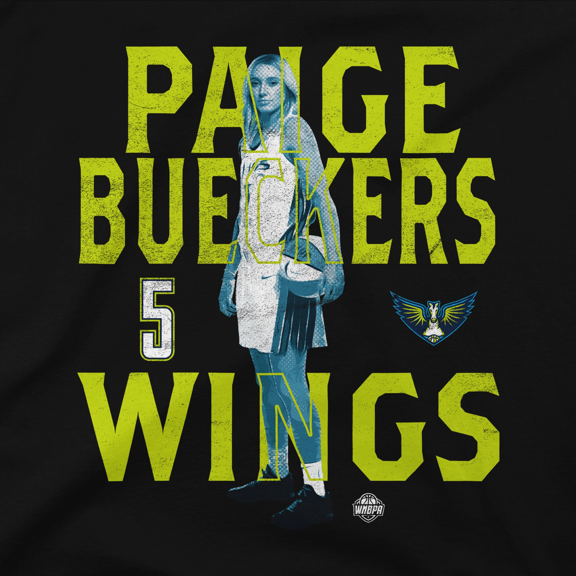 Unisex Stadium Essentials Paige Bueckers Black Dallas Wings Player Stance Urban T-Shirt