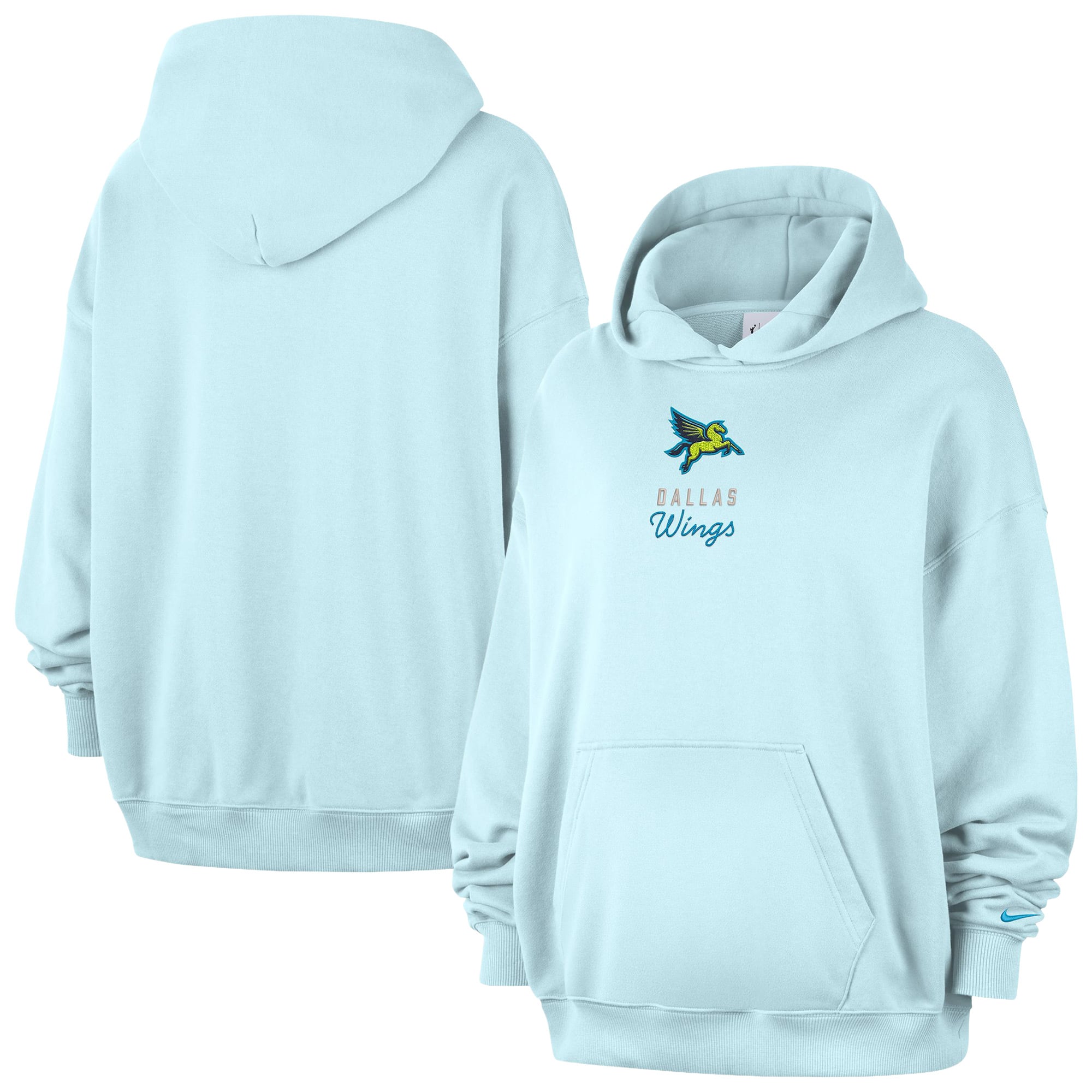 Women's Nike Blue Dallas Wings Studio Fleece Hoodie