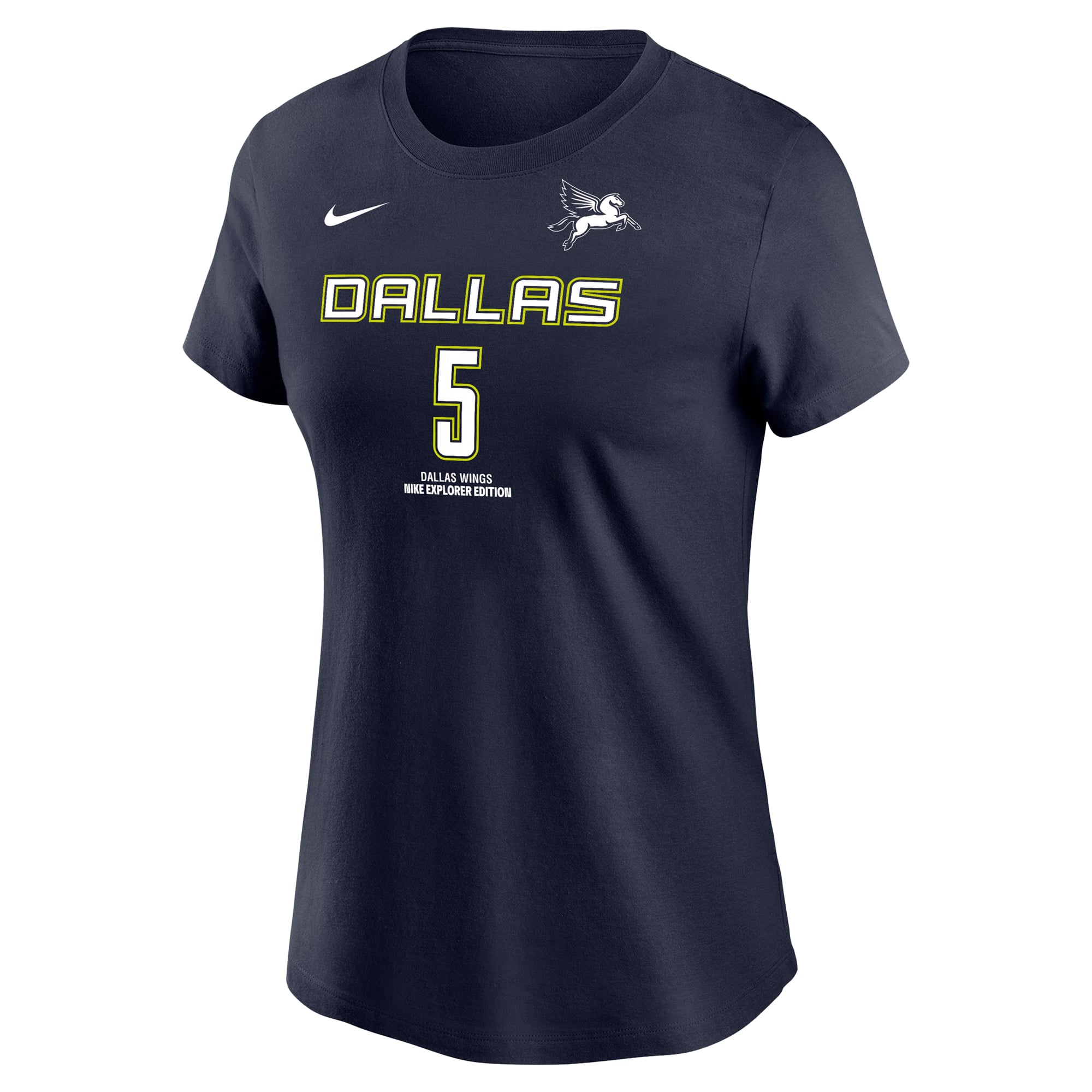 Women's Nike Paige Bueckers Navy Dallas Wings Explorer Name & Number T-Shirt