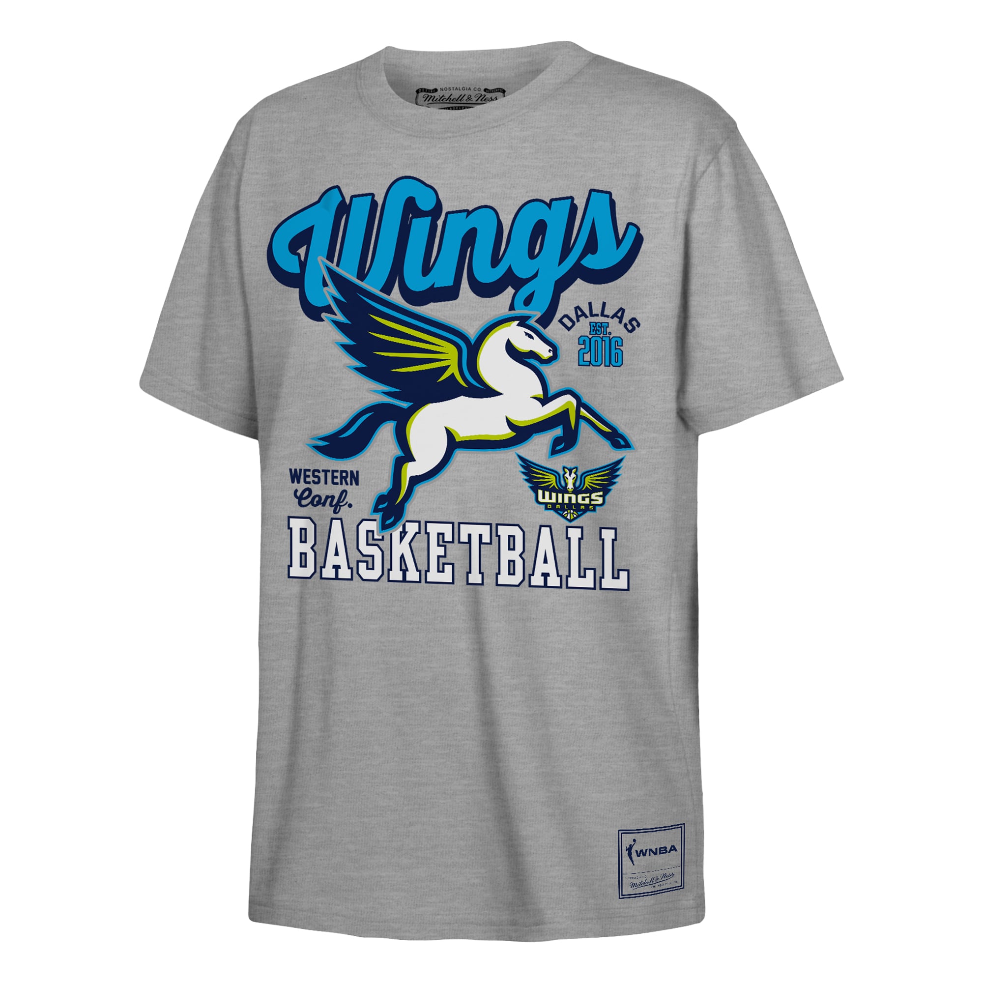 T-shirt Mitchell & Ness Heather Gray Dallas Wings That Girl pour enfant