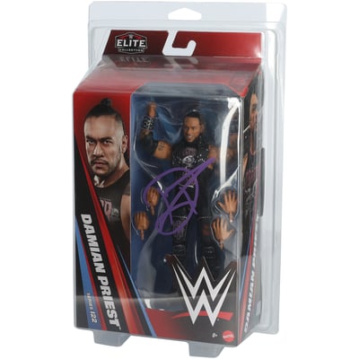Damian Priest WWE Autographed Fanatics Authentic Mattel Elite Collection Series 122 Action Figure