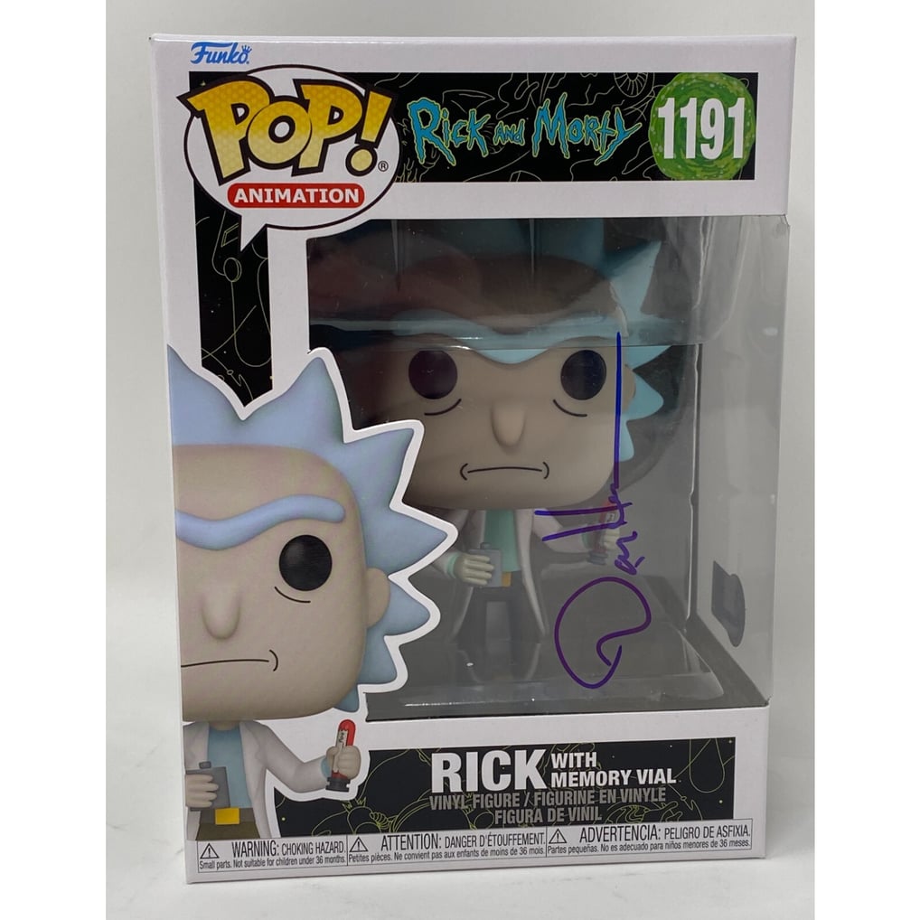 Dan Harmon Signed Rick and Morty Funko Pop Rick #1191 Autograph 