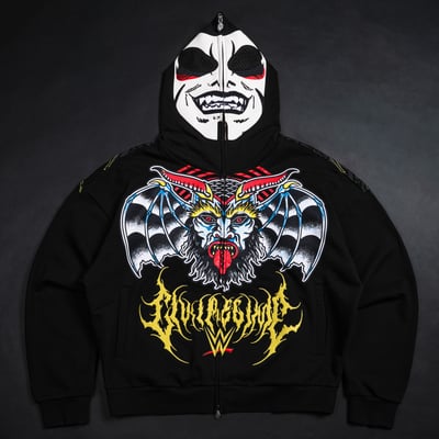 Sweat à capuche zippé Danhausen Civil Regime x WWE Pure Evil - Noir