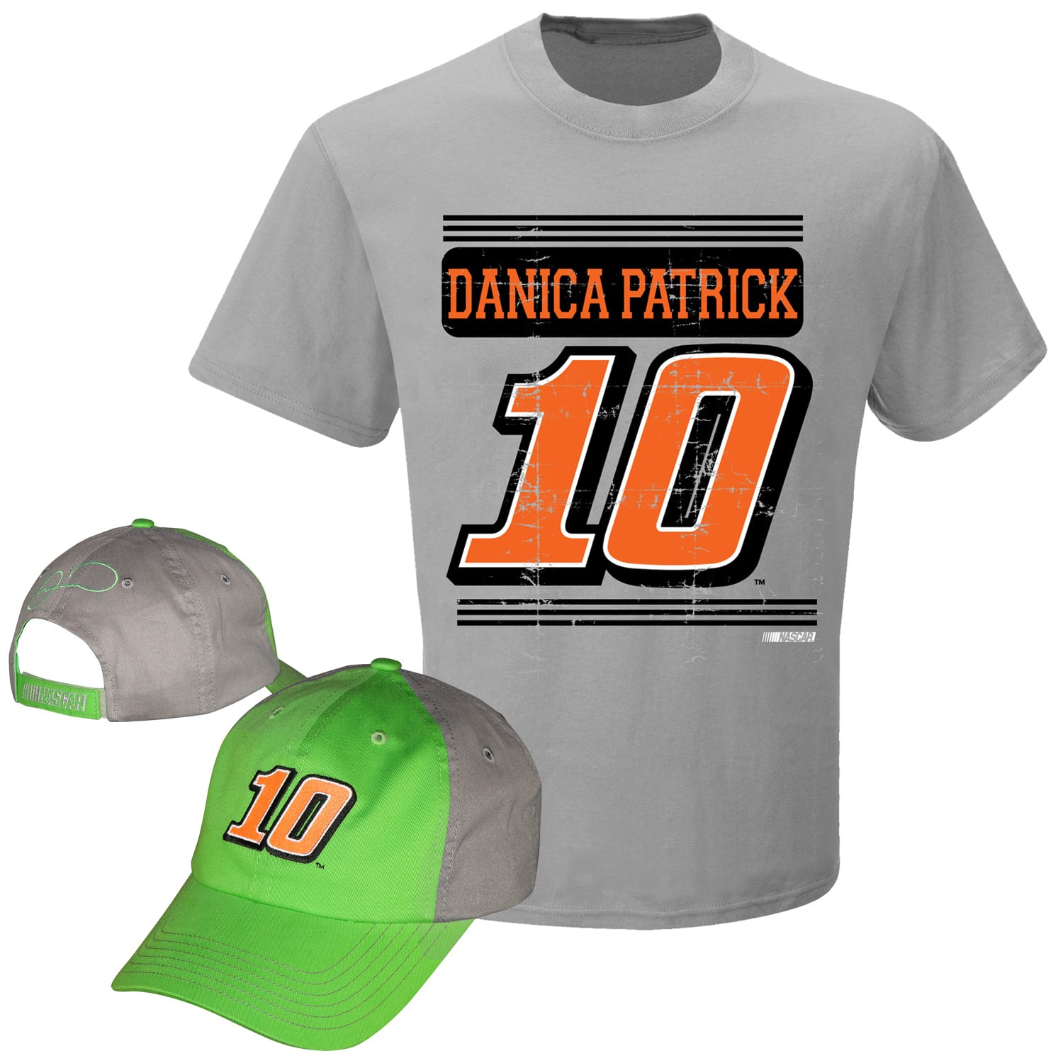 Danica Patrick Signed Nascar Gray Cap Danica Patrick #10 NASCAR Baseball Cap Hat NEW Ball blue  main image 4