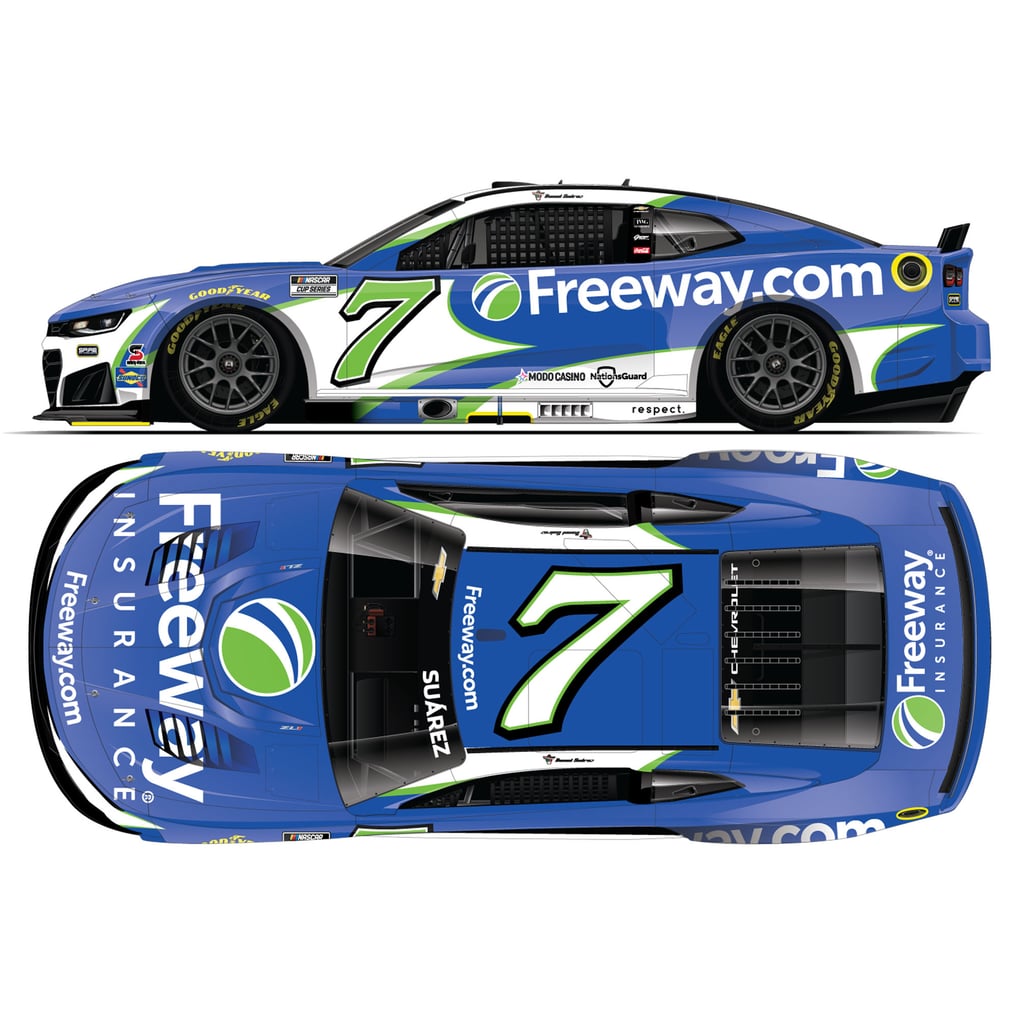 Daniel Suarez Action Racing 2026 #7 Freeway Insurance 1:24 Regular ...