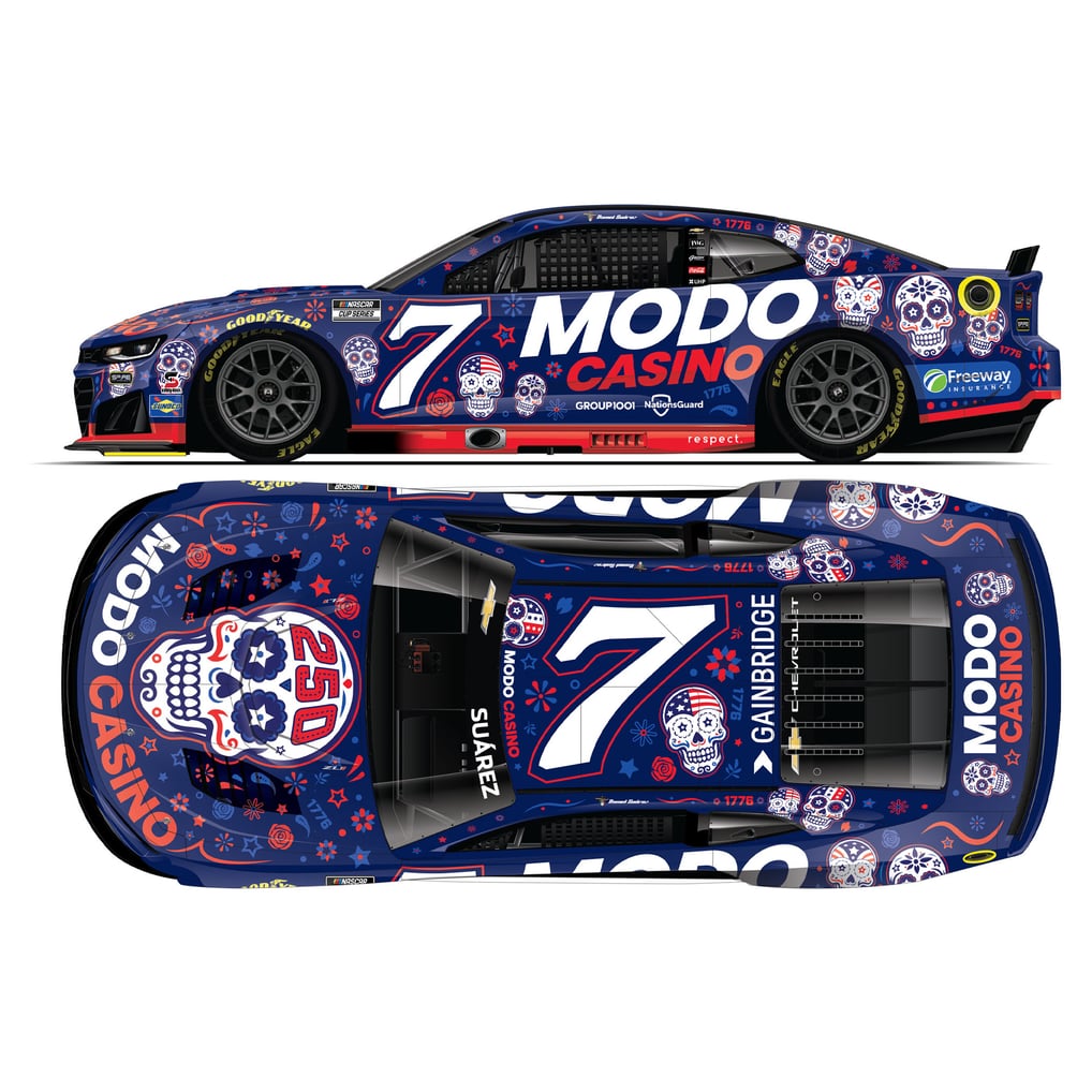 Daniel Suarez Action Racing 2026 #7 MODO Casino Sugar Skulls 1:24 Elite ...