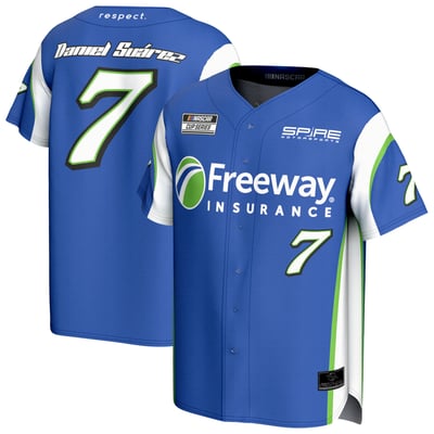 Daniel Suarez ProSphere Unisex Freeway Insurance Baseball Fashion Jersey - Blue