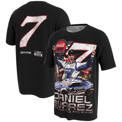 Daniel Suarez ProSphere Youth 2026 Coca Cola 600 Race Winner T-Shirt - Black
