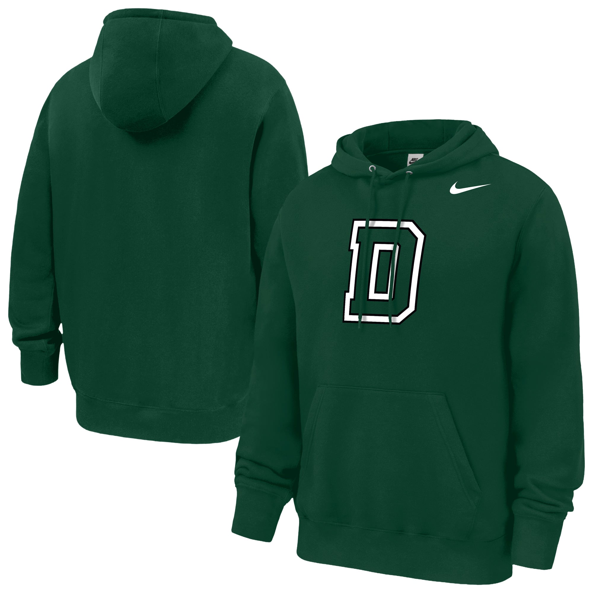 Sweat à capuche en polaire Nike vert Dartmouth Big Green Club pour homme
