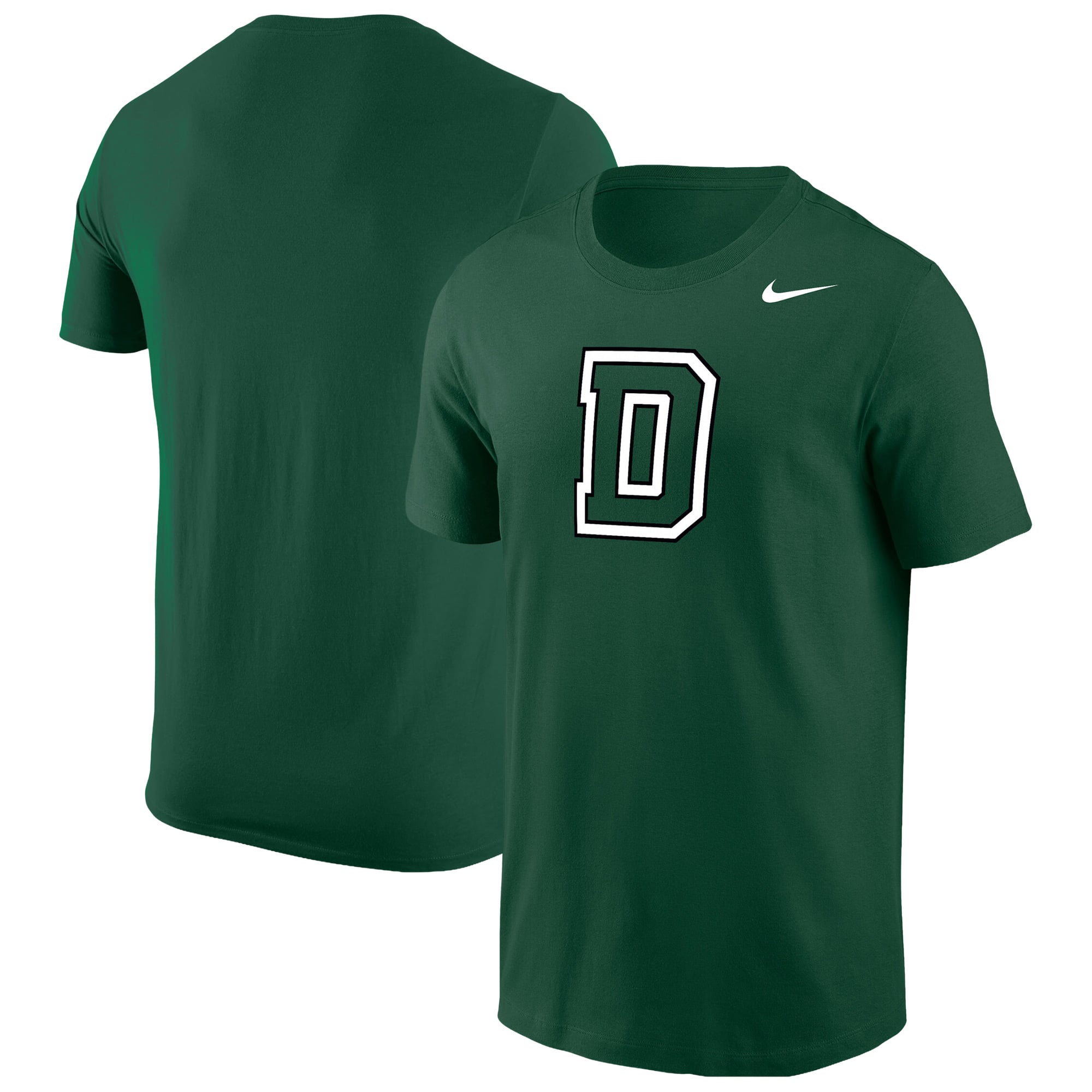 T-shirt Nike vert pour homme avec le logo Big Green de l'école Dartmouth