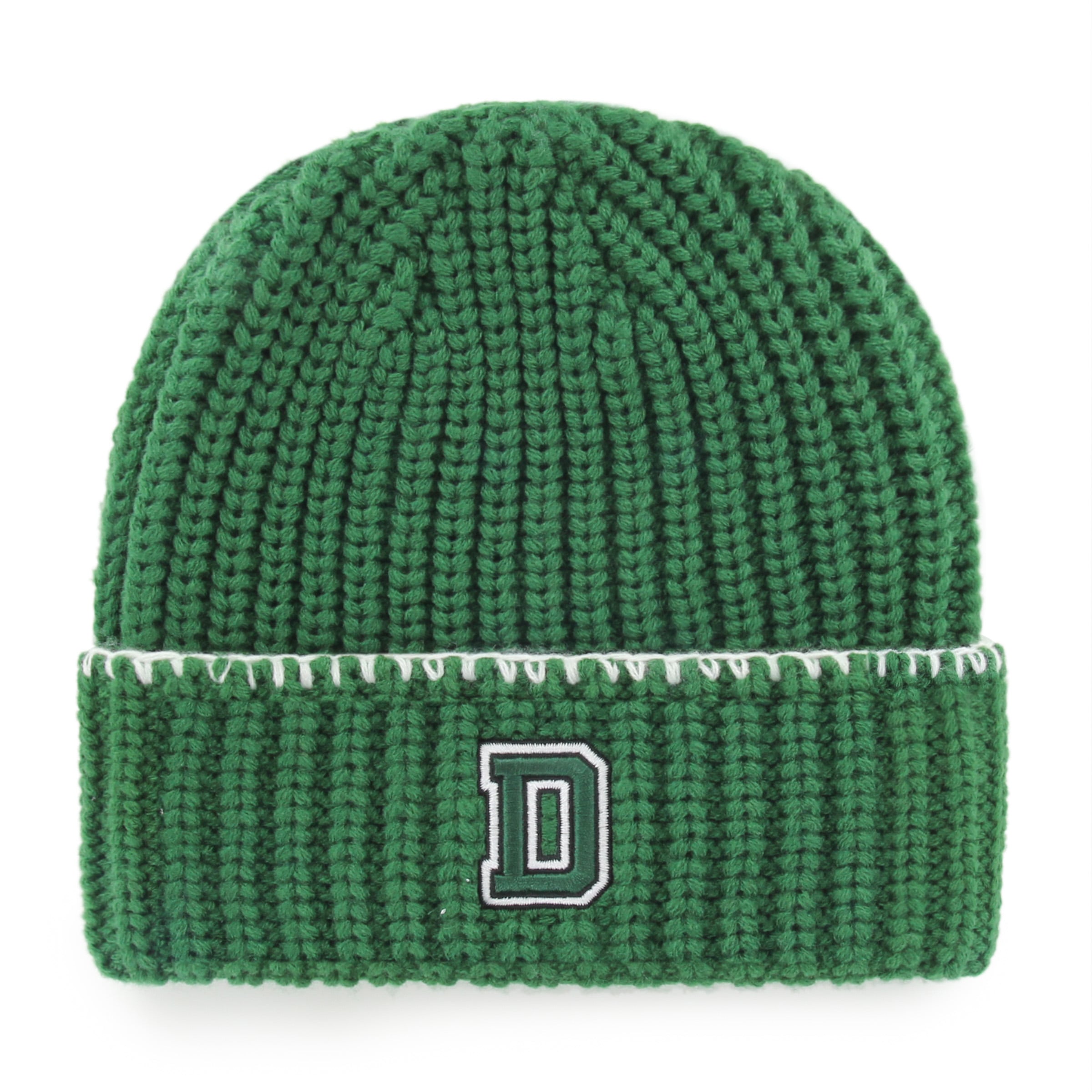 Women's '47  Green Dartmouth Big Green Blanket Stitch Cuff Knit Hat